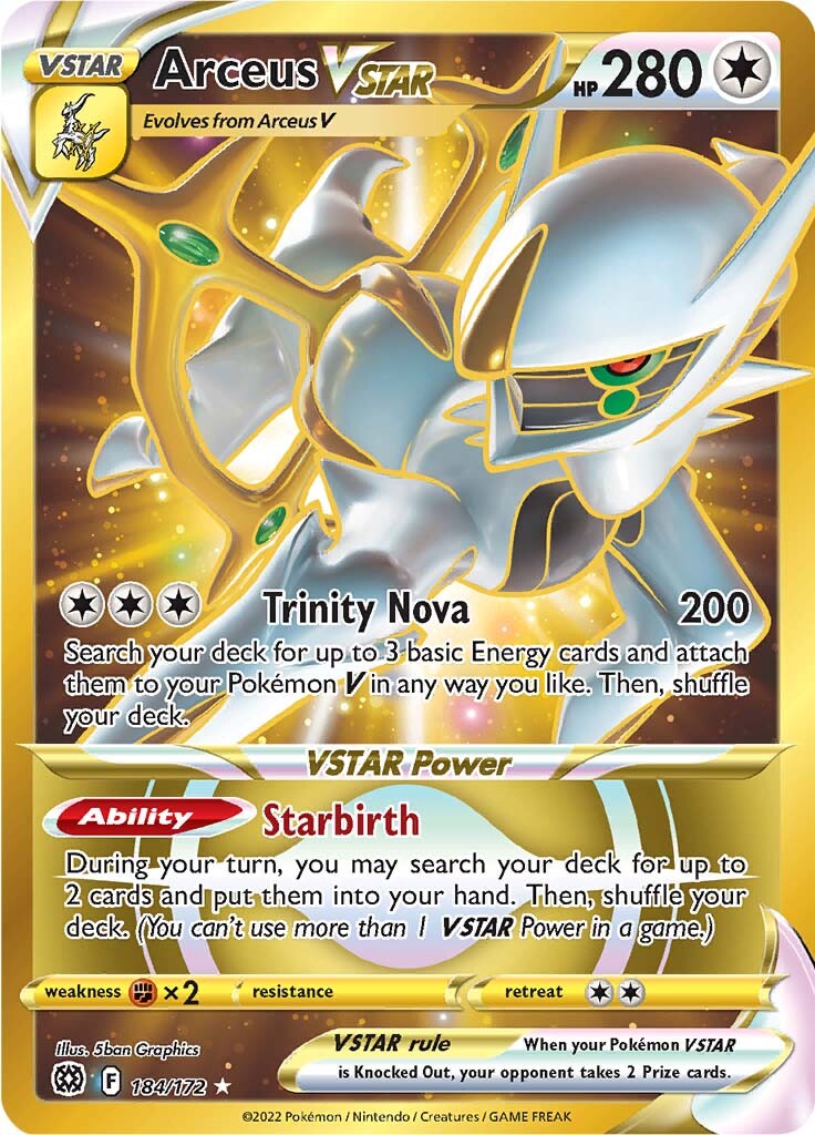 Arceus VSTAR (184/172) [Sword & Shield: Brilliant Stars] | Dumpster Cat Games