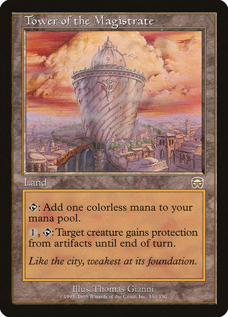Tower of the Magistrate [Mercadian Masques] | Dumpster Cat Games