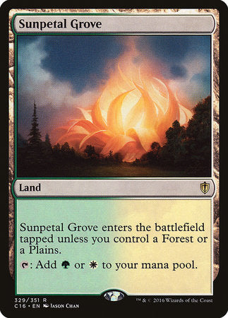 Sunpetal Grove [Commander 2016] | Dumpster Cat Games
