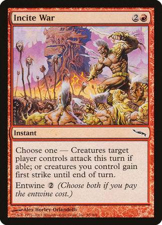 Incite War [Mirrodin] | Dumpster Cat Games