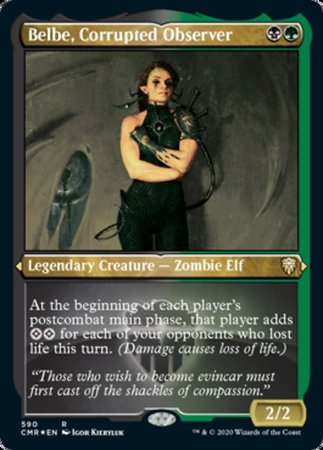 Belbe, Corrupted Observer (Foil Etched) [Commander Legends] | Dumpster Cat Games