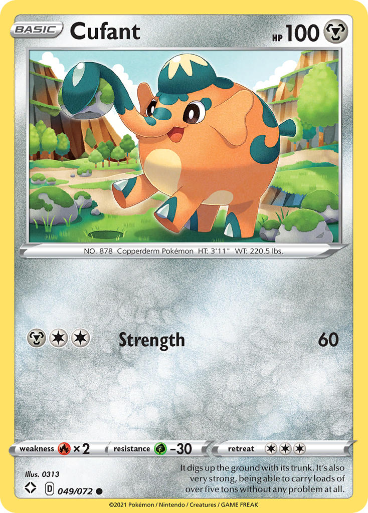 Cufant (049/072) [Sword & Shield: Shining Fates] | Dumpster Cat Games