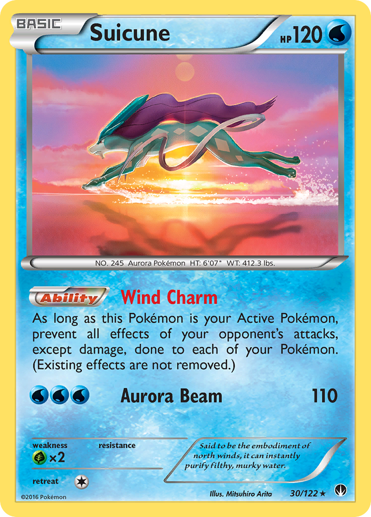Suicune (30/122) [XY: BREAKpoint] | Dumpster Cat Games