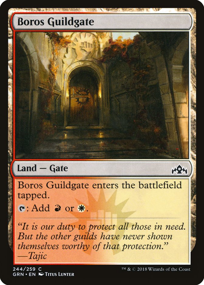 Boros Guildgate (244/259) [Guilds of Ravnica] | Dumpster Cat Games