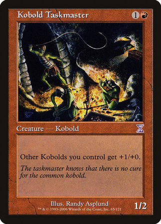 Kobold Taskmaster [Time Spiral Timeshifted] | Dumpster Cat Games