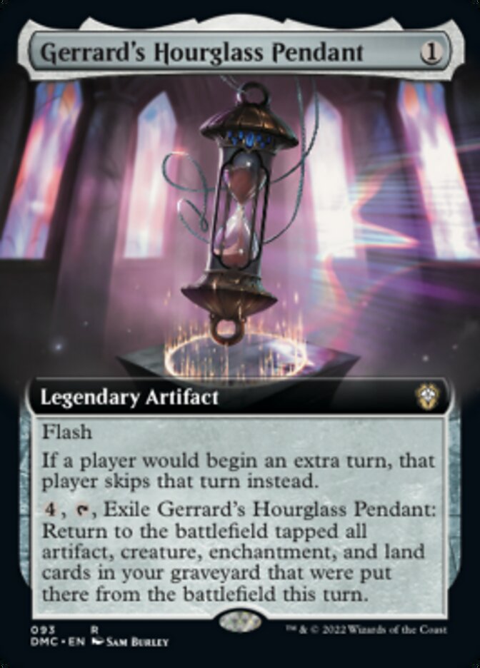 Gerrard's Hourglass Pendant (Extended Art) [Dominaria United Commander] | Dumpster Cat Games