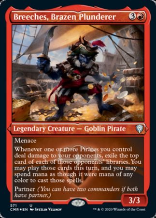 Breeches, Brazen Plunderer (Foil Etched) [Commander Legends] | Dumpster Cat Games