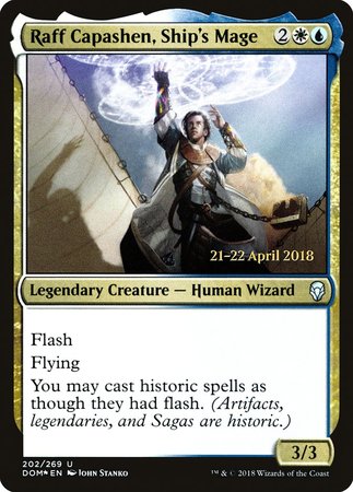 Raff Capashen, Ship's Mage [Dominaria Promos] | Dumpster Cat Games