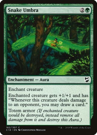 Snake Umbra [Commander 2018] | Dumpster Cat Games