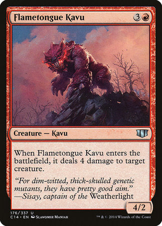 Flametongue Kavu [Commander 2014] | Dumpster Cat Games