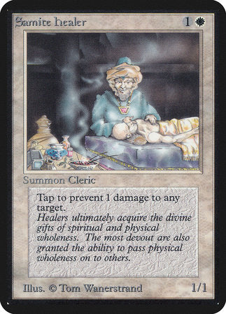 Samite Healer [Limited Edition Alpha] | Dumpster Cat Games