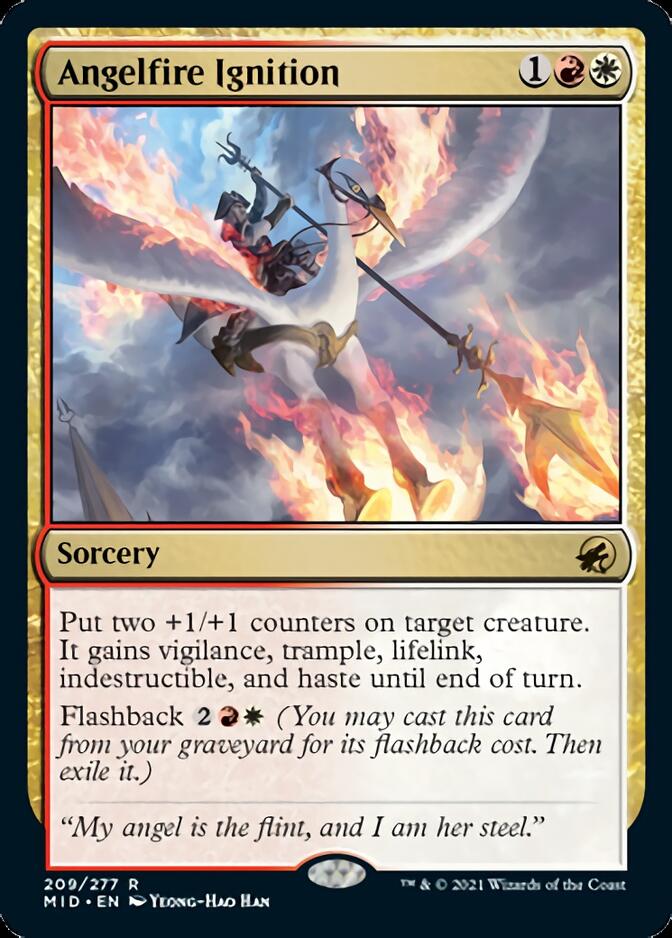 Angelfire Ignition [Innistrad: Midnight Hunt] | Dumpster Cat Games
