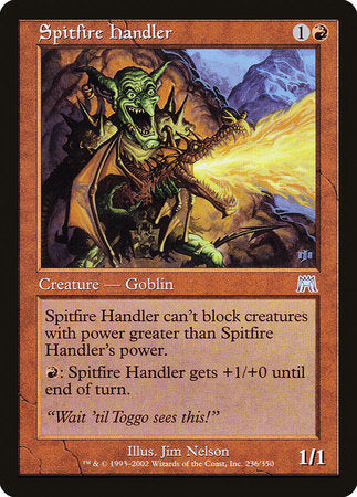 Spitfire Handler [Onslaught] | Dumpster Cat Games