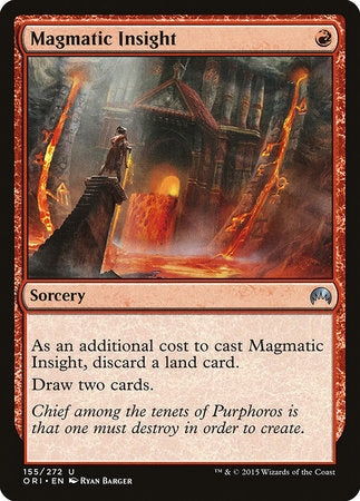 Magmatic Insight [Magic Origins] | Dumpster Cat Games