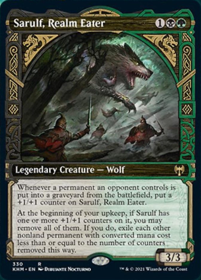Sarulf, Realm Eater (Showcase) [Kaldheim] | Dumpster Cat Games