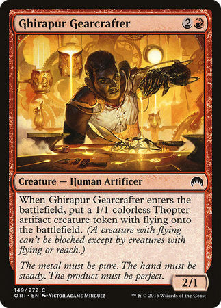 Ghirapur Gearcrafter [Magic Origins] | Dumpster Cat Games