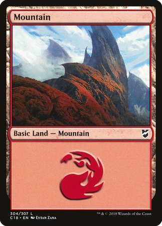 Mountain (304) [Commander 2018] | Dumpster Cat Games