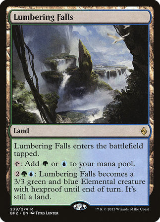 Lumbering Falls [Battle for Zendikar] | Dumpster Cat Games