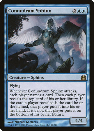 Conundrum Sphinx [Commander 2011] | Dumpster Cat Games