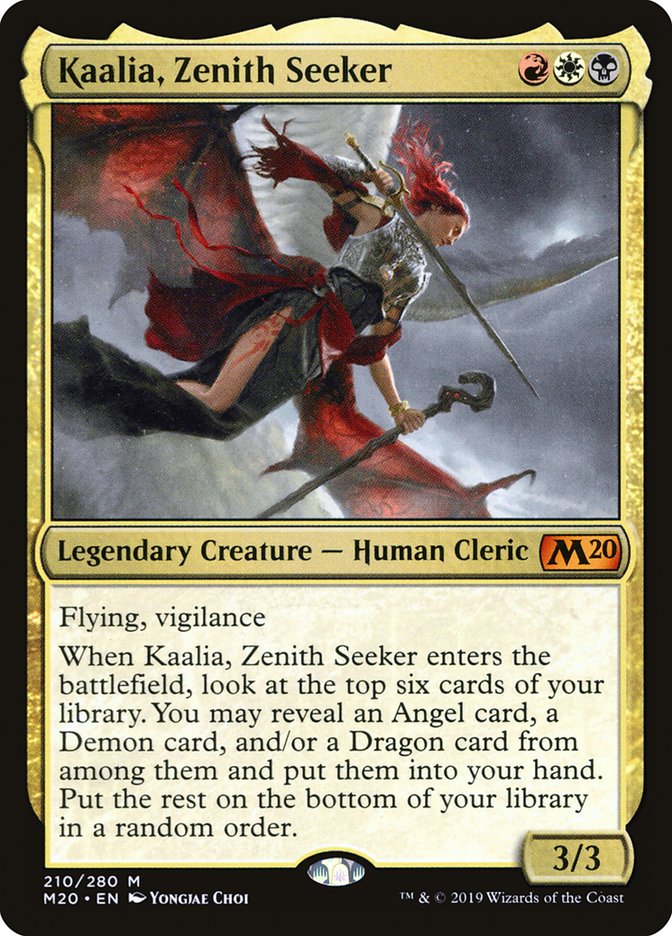Kaalia, Zenith Seeker [Core Set 2020] | Dumpster Cat Games