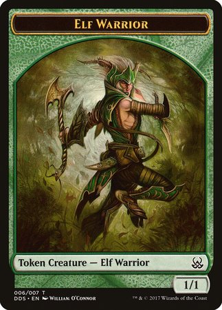 Elf Warrior Token [Duel Decks: Mind vs. Might Tokens] | Dumpster Cat Games