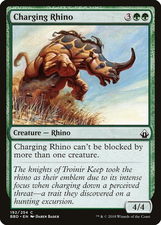 Charging Rhino [Battlebond] | Dumpster Cat Games