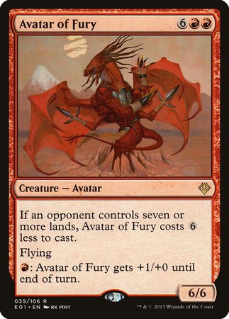 Avatar of Fury [Archenemy: Nicol Bolas] | Dumpster Cat Games