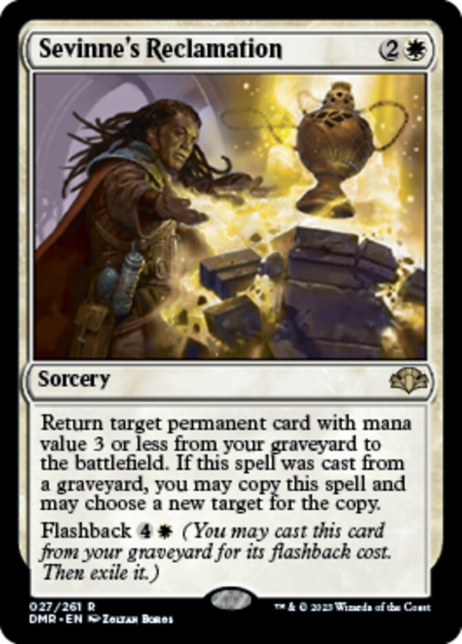 Sevinne's Reclamation [Dominaria Remastered] | Dumpster Cat Games