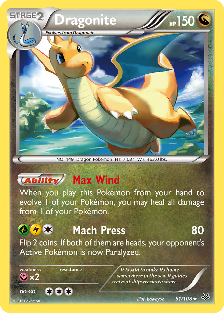 Dragonite (51/108) [XY: Roaring Skies] | Dumpster Cat Games