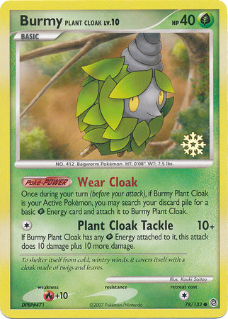 Burmy Plant Cloak (78/132) [Countdown Calendar Promos] | Dumpster Cat Games