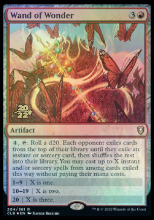 Wand of Wonder [Commander Legends: Battle for Baldur's Gate Prerelease Promos] | Dumpster Cat Games