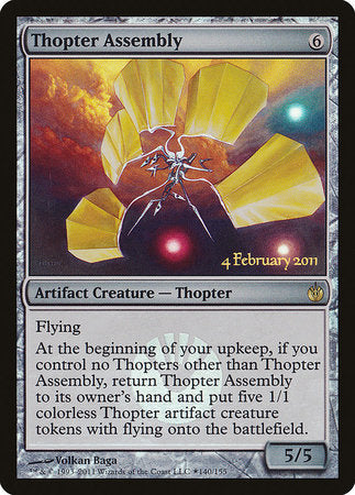 Thopter Assembly [Mirrodin Besieged Promos] | Dumpster Cat Games
