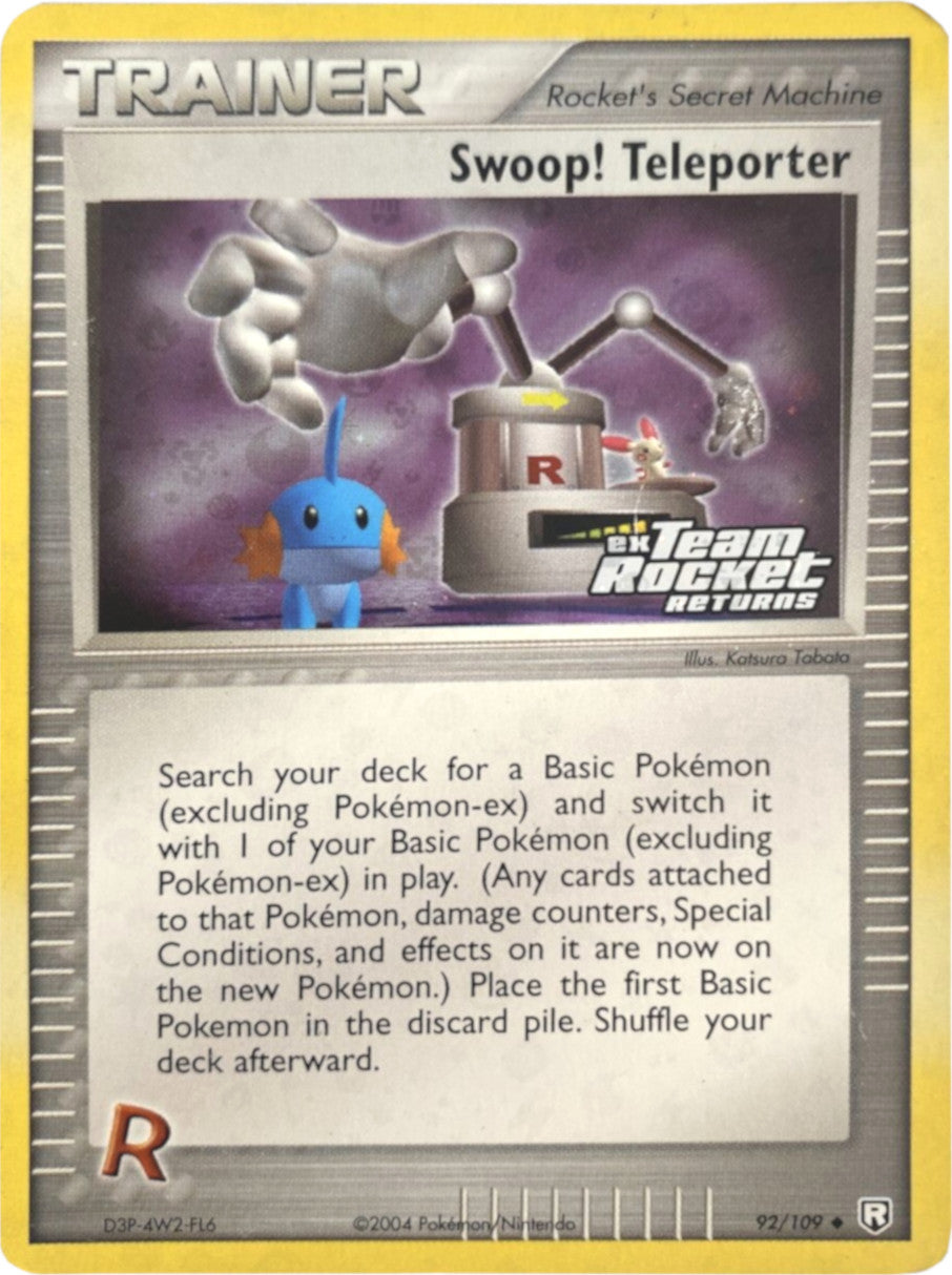 Swoop! Teleporter (92/109) (Stamped) [EX: Team Rocket Returns] | Dumpster Cat Games