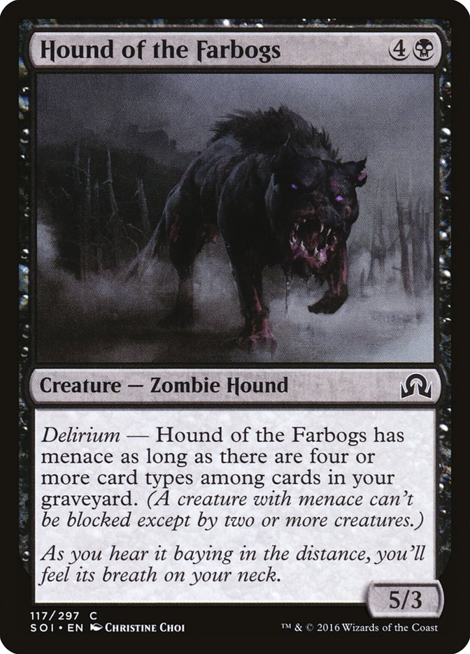 Hound of the Farbogs [Shadows over Innistrad] | Dumpster Cat Games