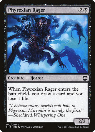 Phyrexian Rager [Eternal Masters] | Dumpster Cat Games
