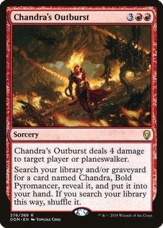 Chandra's Outburst [Dominaria] | Dumpster Cat Games