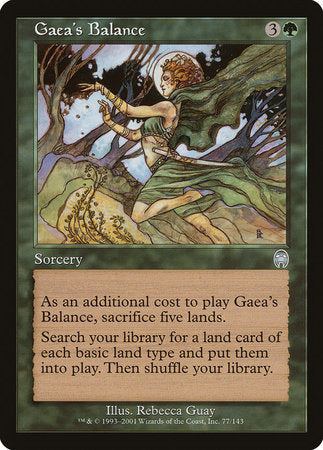 Gaea's Balance [Apocalypse] | Dumpster Cat Games
