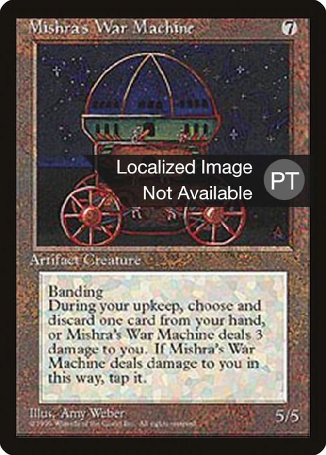 Mishra's War Machine [Fourth Edition (Foreign Black Border)] | Dumpster Cat Games