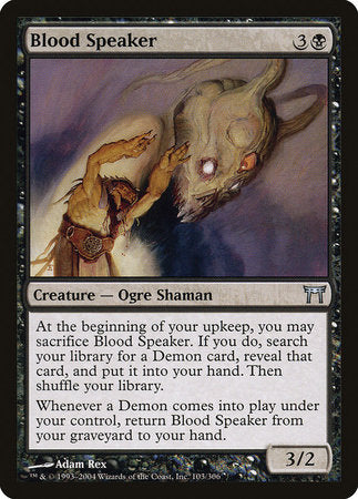 Blood Speaker [Champions of Kamigawa] | Dumpster Cat Games