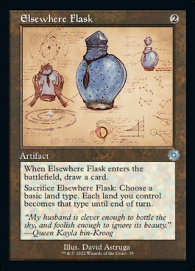 Elsewhere Flask (Retro Schematic) [The Brothers' War Retro Artifacts] | Dumpster Cat Games