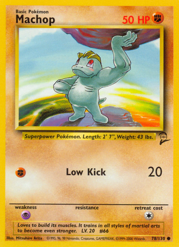 Machop (78/130) [Base Set 2] | Dumpster Cat Games