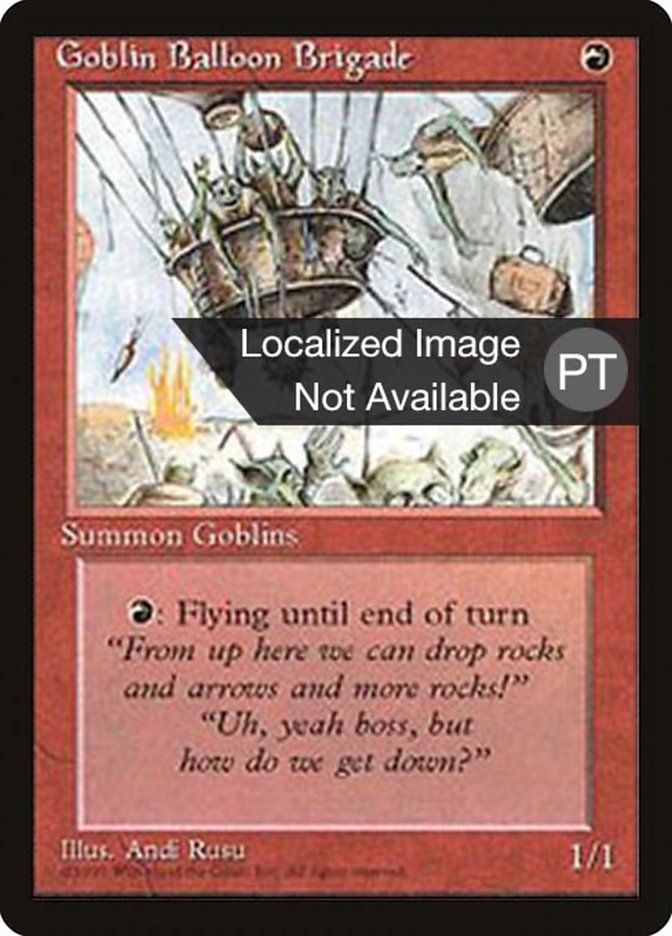 Goblin Balloon Brigade [Fourth Edition (Foreign Black Border)] | Dumpster Cat Games