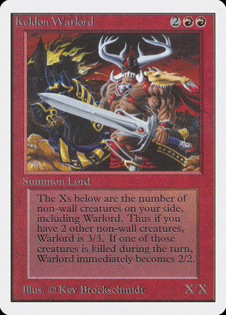 Keldon Warlord [Unlimited Edition] | Dumpster Cat Games