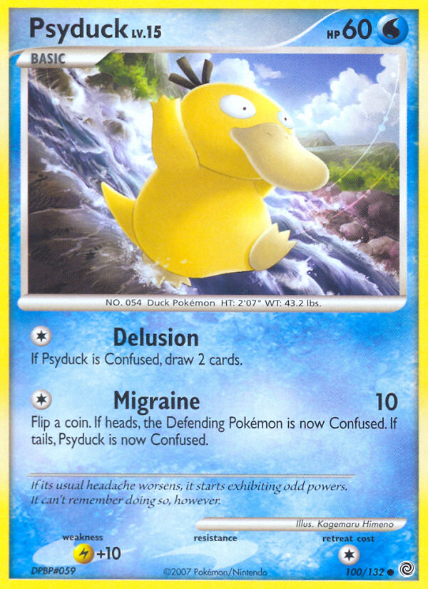 Psyduck (100/132) [Diamond & Pearl: Secret Wonders] | Dumpster Cat Games