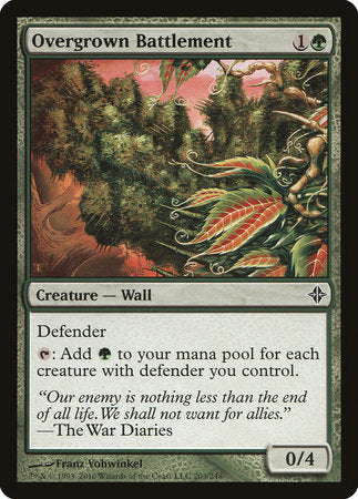 Overgrown Battlement [Rise of the Eldrazi] | Dumpster Cat Games