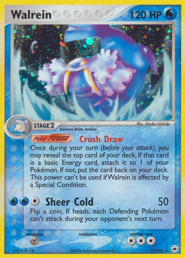 Walrein (15/101) [EX: Hidden Legends] | Dumpster Cat Games