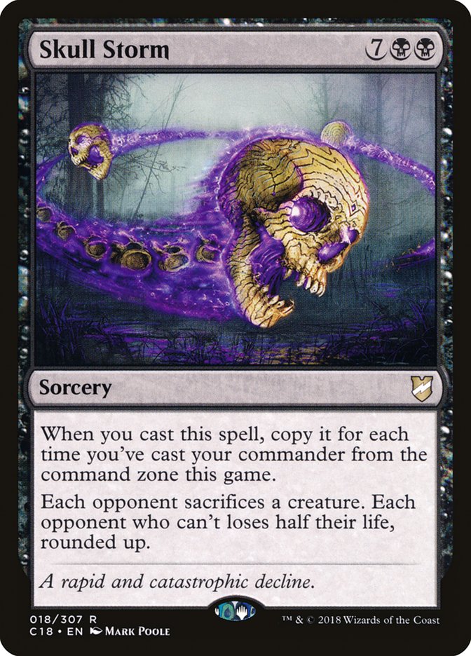 Skull Storm [Commander 2018] | Dumpster Cat Games
