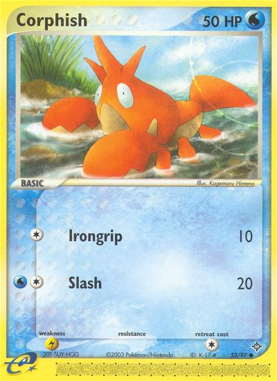 Corphish (53/97) [EX: Dragon] | Dumpster Cat Games