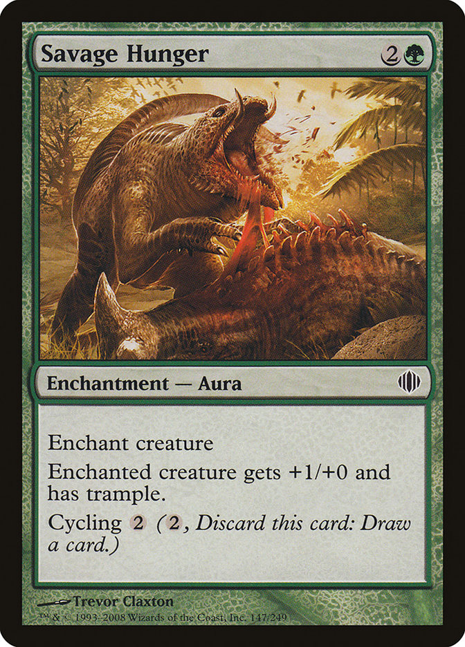 Savage Hunger [Shards of Alara] | Dumpster Cat Games