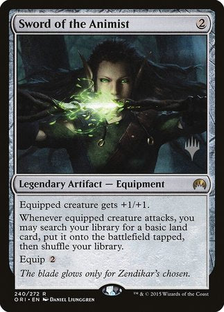 Sword of the Animist [Magic Origins Promos] | Dumpster Cat Games